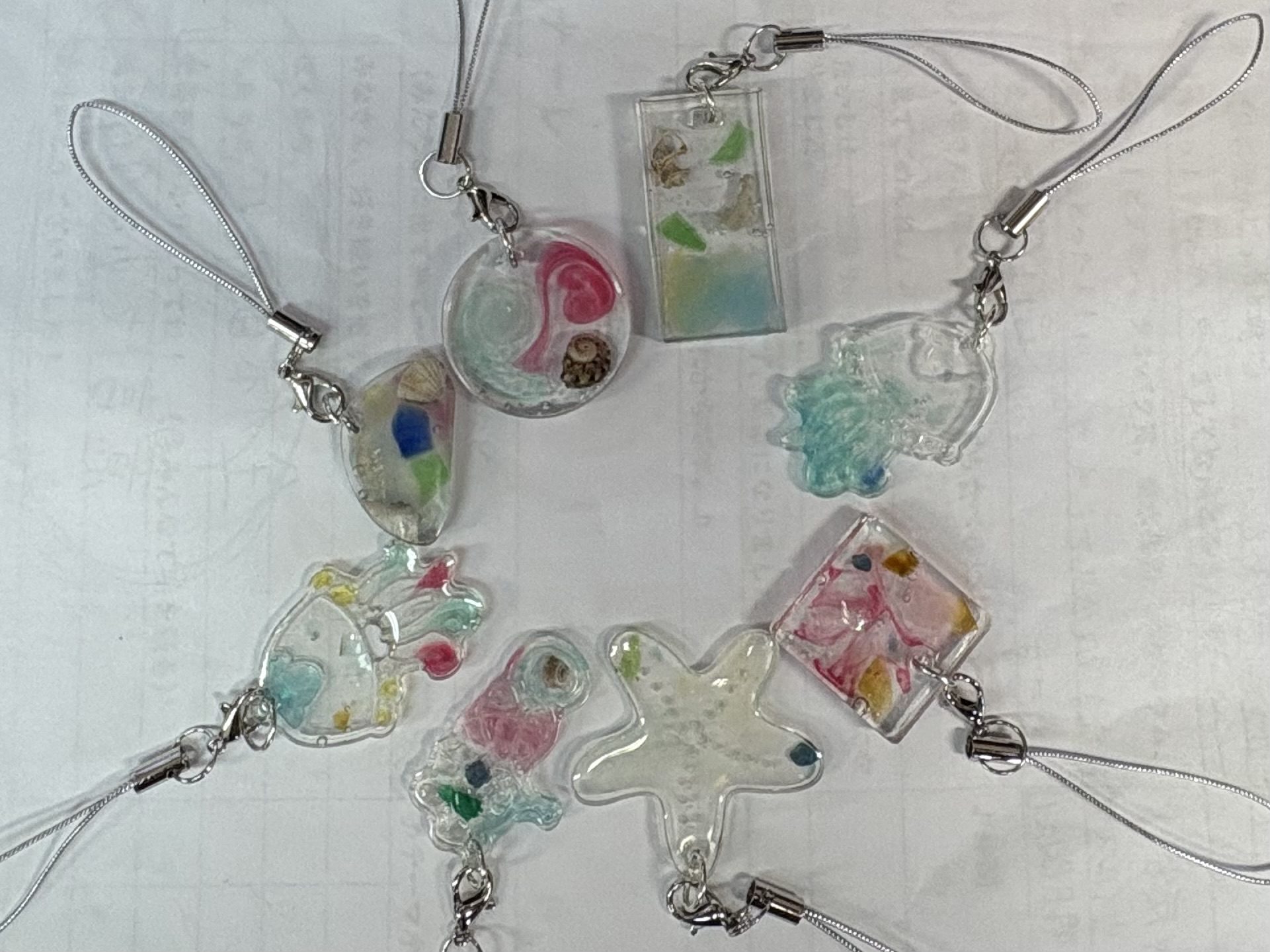 海のキーホルダー作りました - 川棚 大崎 瑠璃の水辺